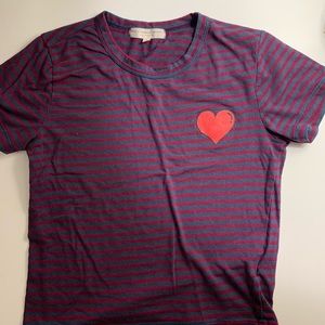 Striped Top with heart